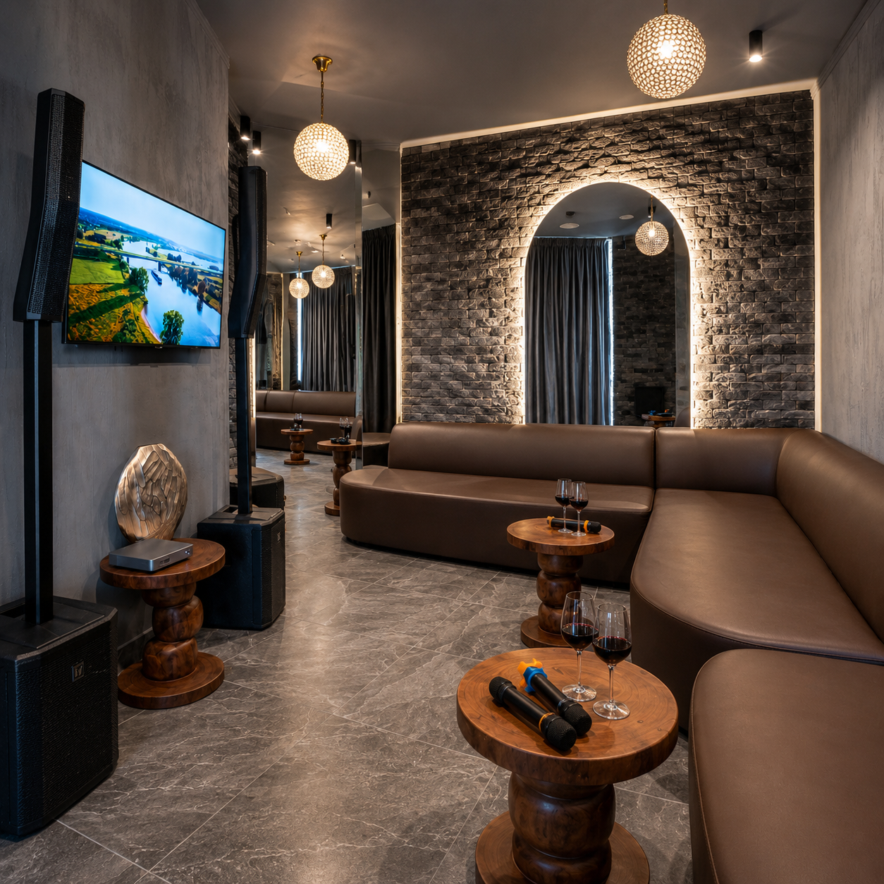  Karaoke room rental  100 GEL per person, details are discussed individually